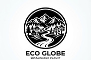 60 Eco Globe Landscape Silhouette, a Technology Illustration by Amazin_art (Thumbnail 16 of 25)