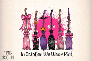 In October We Wear Pink, Breast Canc, an Illustration by Daily.Designs