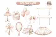 Bunny Ballerina Clipart, an Illustration by TatiMockup (Thumbnail 6 of 7)