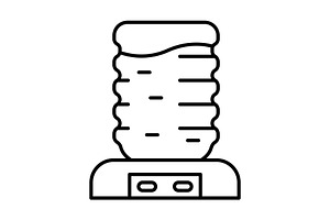Water cooler icon., an Outline Icon by incomible