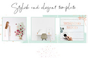 Instagram Post Template Mint Rose, a Templates & Theme by Bumblebee (Thumbnail 3 of 5)
