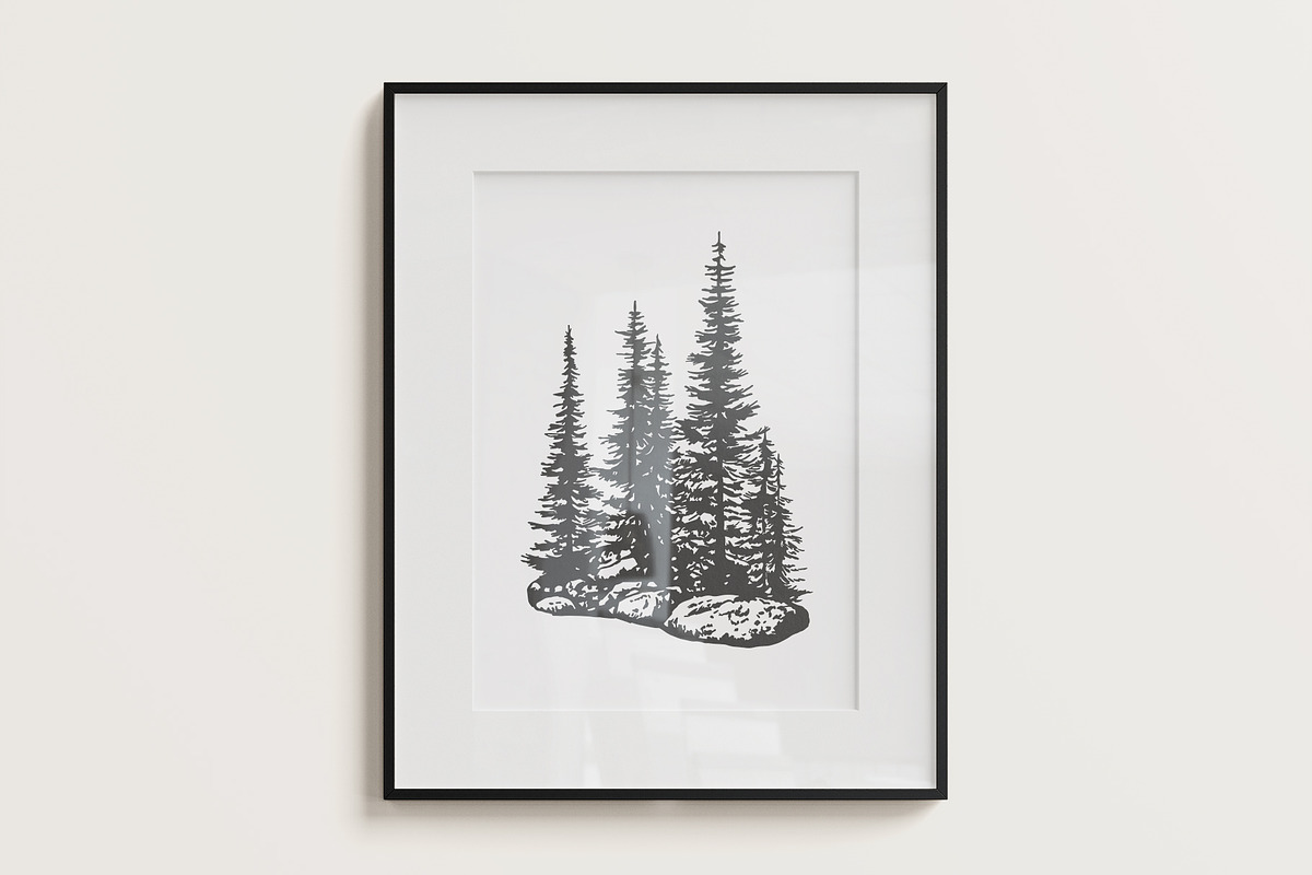 Island Pine Trees | Illustrations, an Object Illustration by Max Lockwood (Photo 3 of 10)