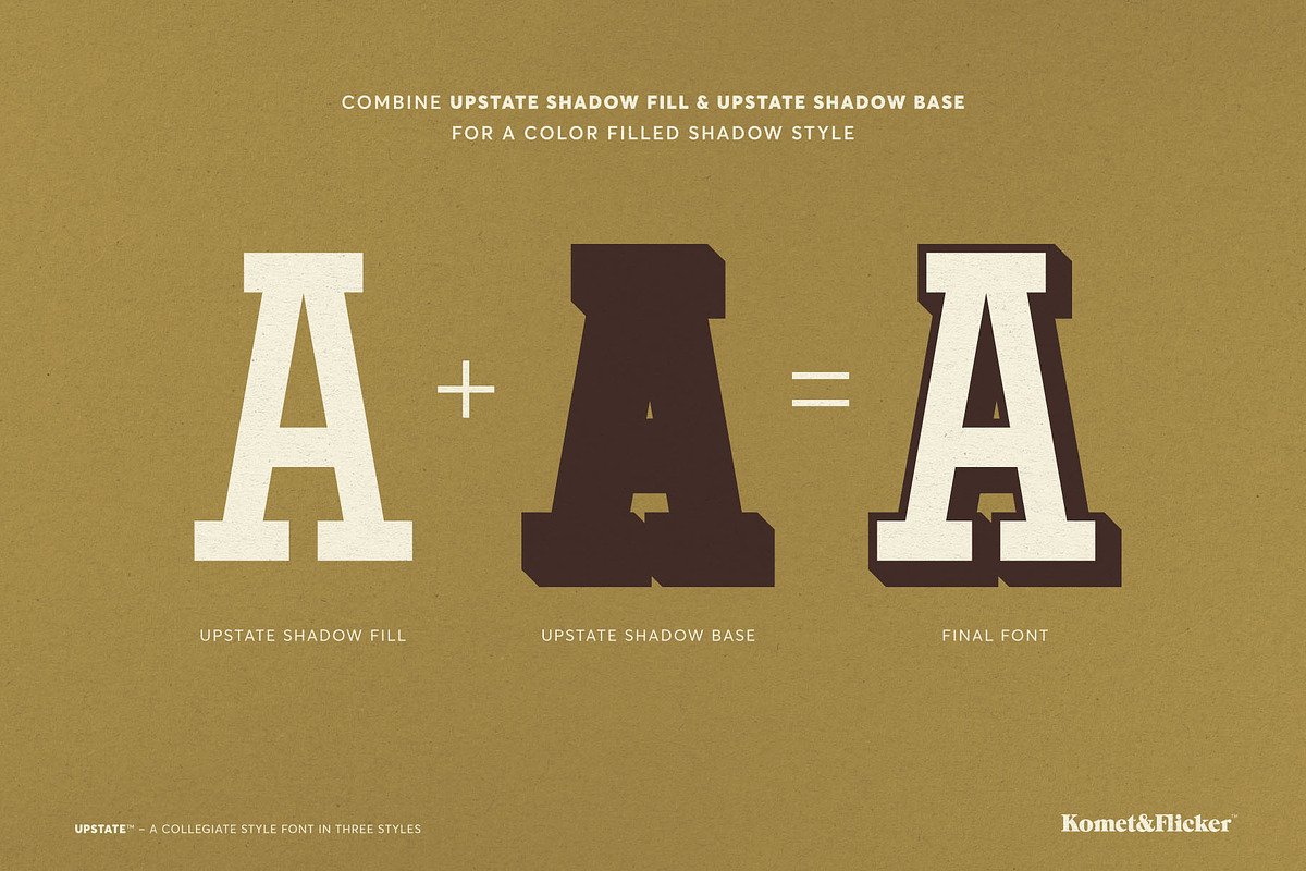 UPSTATE - A Collegiate Style Font, a Slab Serif Font by Komet & Flicker (Photo 14 of 15)