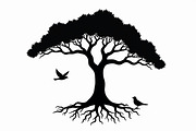 Tree and Birds Clipart Set of, an Illustration by musafir_fashion (Thumbnail 3 of 9)