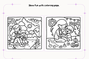 Happy Mother's Day Coloring Pages, a Seasonal Illustration by Design Station (Thumbnail 3 of 4)