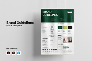 Brand Guideline Poster Template, a Poster Template by Spark_Creative