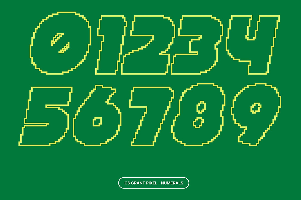 CS Grant Pixel, a Sans Serif Font by Craft Supply Co. (Photo 4 of 8)