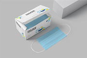 Face Mask Box Mockups, a Mask Mockup by megostudi0 (Thumbnail 3 of 7)
