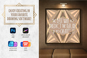 Modern Art Deco Lettering Toolkit, a Brush Add-On by Nico-Ng (Thumbnail 8 of 11)