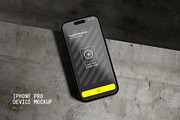 Concrete iPhone 14 Mockup, an iPhone Mockup by HAZARD MOCKUPS (Thumbnail 1 of 8)