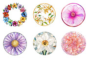 Round Stained Glass of Birth Month, an Illustration by CreationArt (Thumbnail 5 of 5)