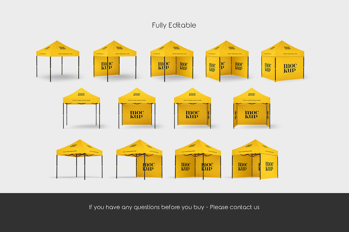 Event Tent Mockup Set, an Advertising Mockup by Country4k (Photo 4 of 4)