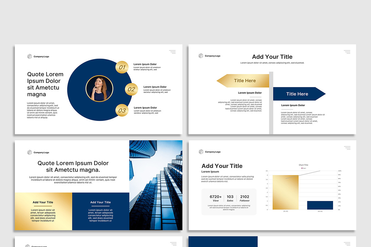 Elegant Business PowerPoint Template, a Presentation Template by SKY CREATION (Photo 4 of 6)