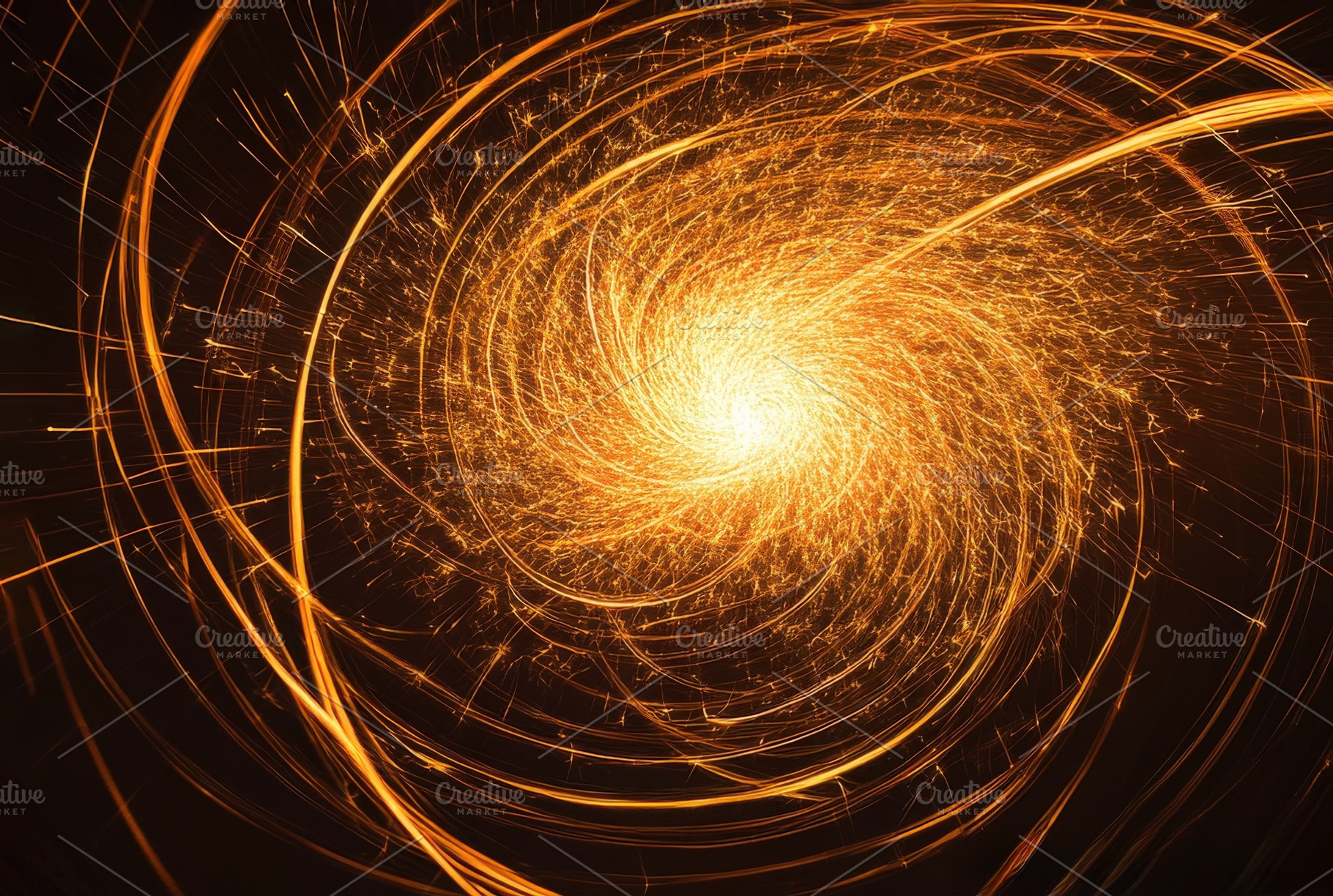 Abstract Golden Light Rays & Sparkle, a Background Photo by Virgo Studio