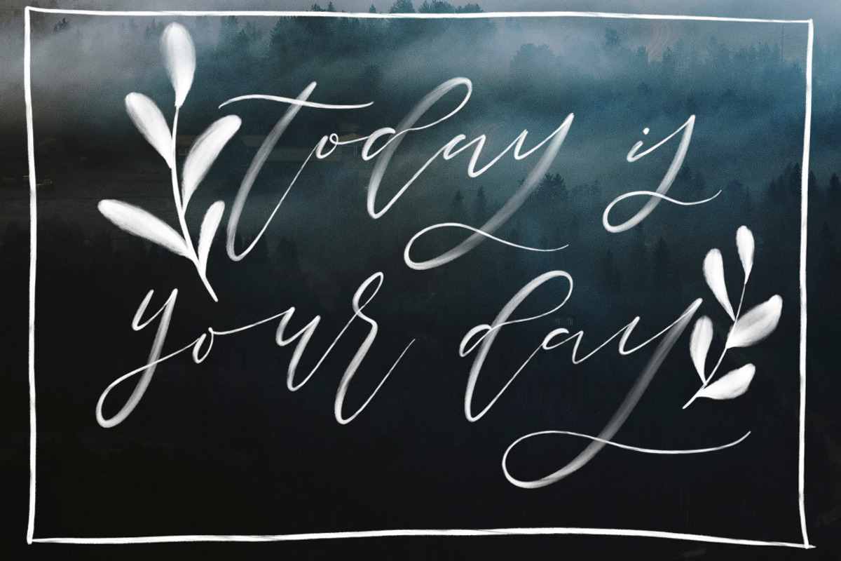 VELVET. LETTERING procreate BRUSHES., a Brush Add-On by Sentimental postman (Photo 2 of 7)