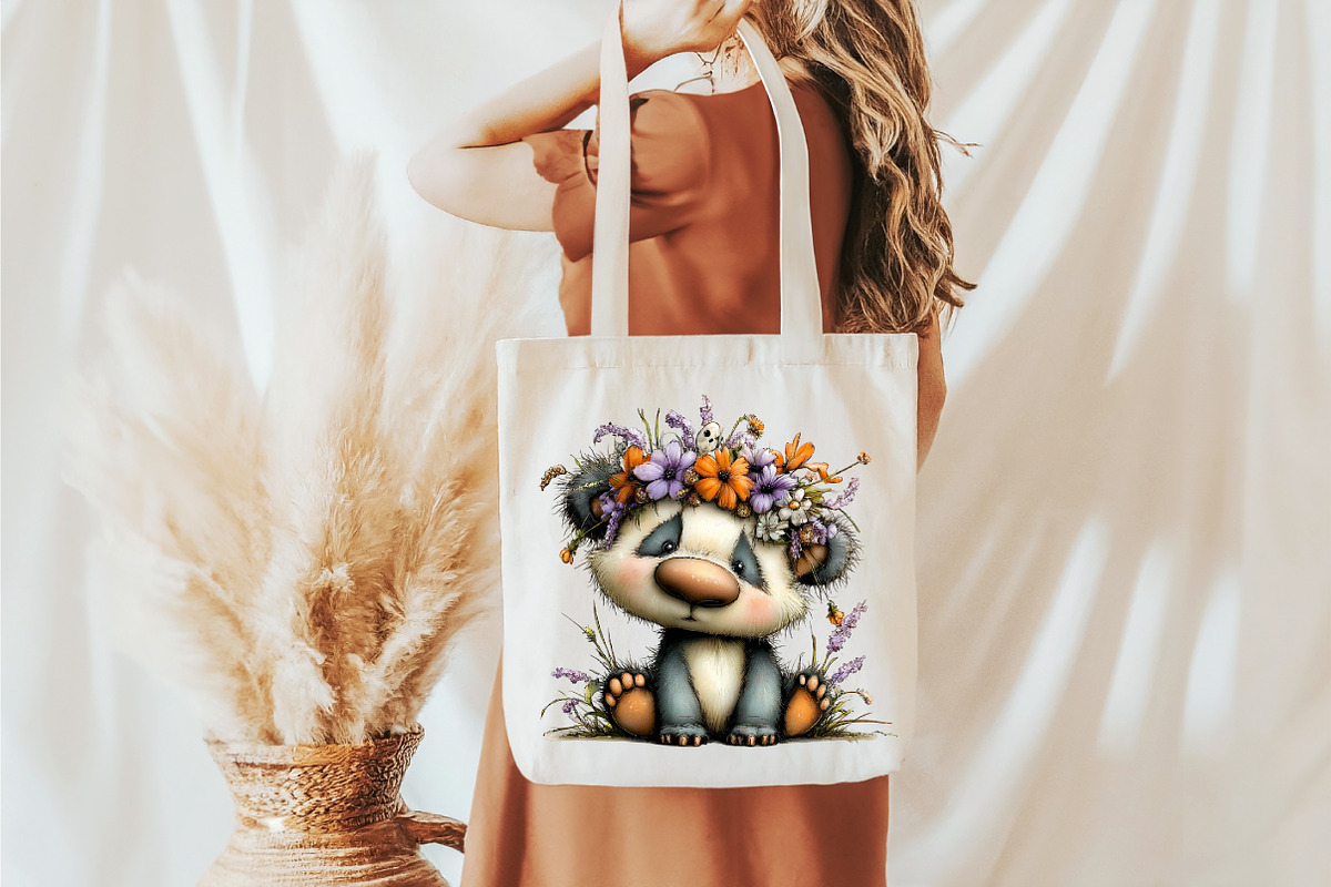 Whimsical Easter Panda Clipart, an Illustration by designcity5 (Photo 4 of 5)