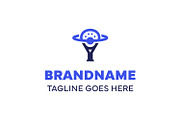 Padel Planet Simple Modern Logo, a Branding & Logo Template by Pray Art Design Studio (Thumbnail 1 of 2)