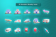 Medical & Ambulance 3d Icon Pack, a Light 3D Model by Ui Stock (Thumbnail 2 of 5)