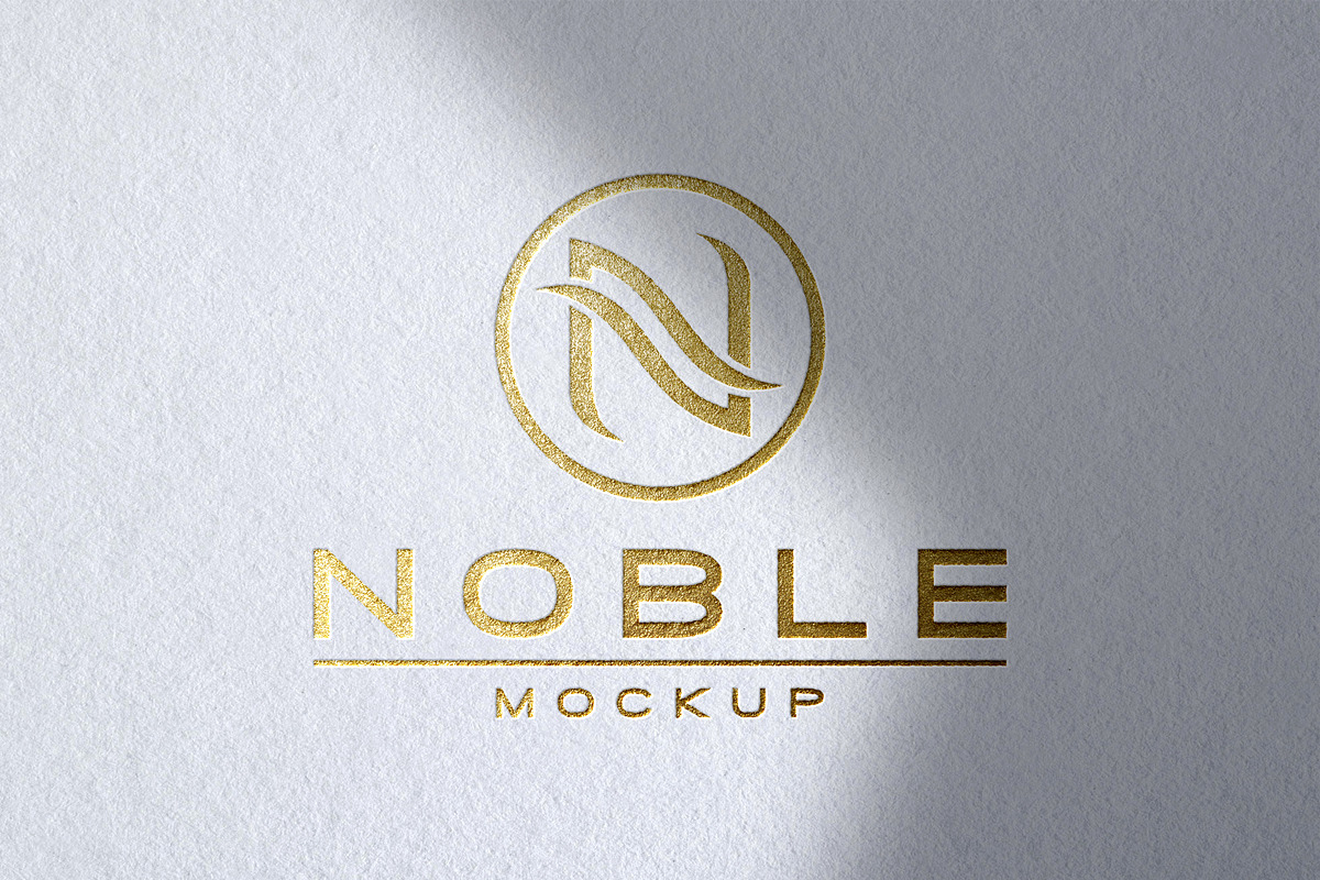 Gold Foil Logo Mockup, a Product Mockup by Smart Works
