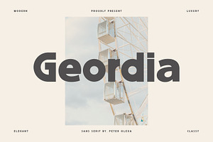 Geordia - Modern Sans Font