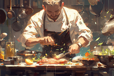 chef in the kitchen, a Photo by Pictures for you!!!!!!!!!