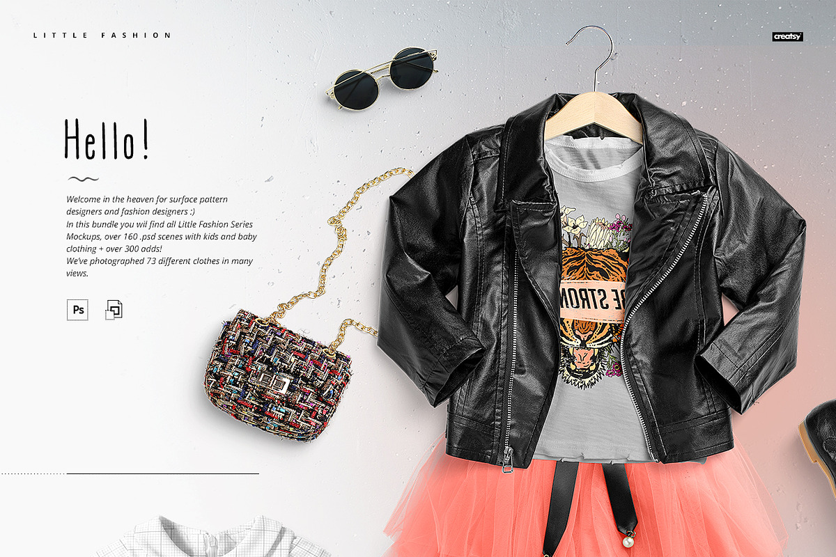 Little Fashion Apparel Mockup Bundle, a Hoody Mockup by creatsy5 (Photo 2 of 15)