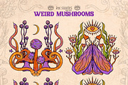 Weird Mushrooms, an Object Illustration by Ink Stories (Thumbnail 7 of 23)