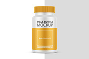 Pills Bottle Jar PSD Mockup, a Cups & Container Mockup by GreatFruit (Thumbnail 4 of 6)