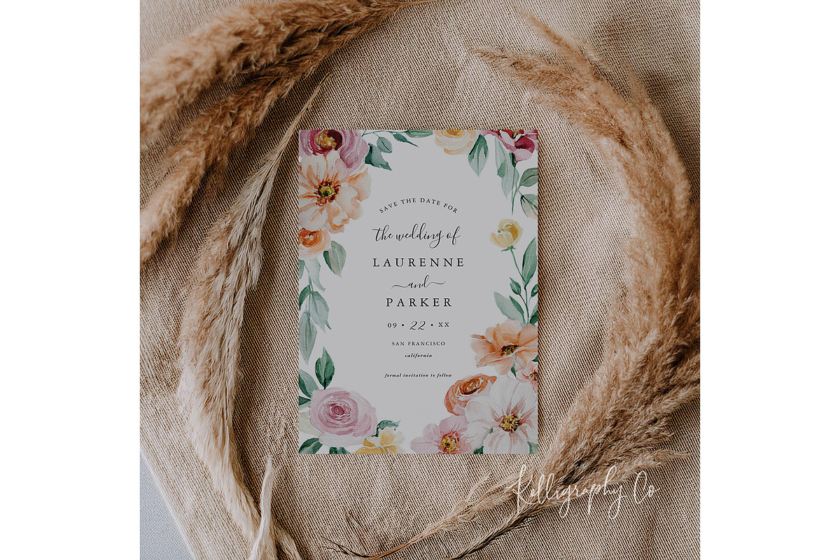 Neutral Boho 5x7 Card Mockup, a Mockup by Kelligraphy Co. (Photo 2 of 2)