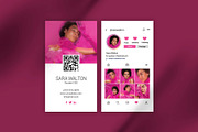 Instagram IG Business Card, a Business Card Template by Saman Osama (Thumbnail 1 of 7)