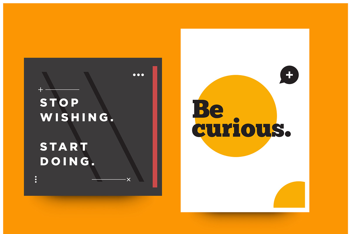 Set of 10 Motivational Posters, an Illustration by Orange Graphics (Photo 1 of 5)