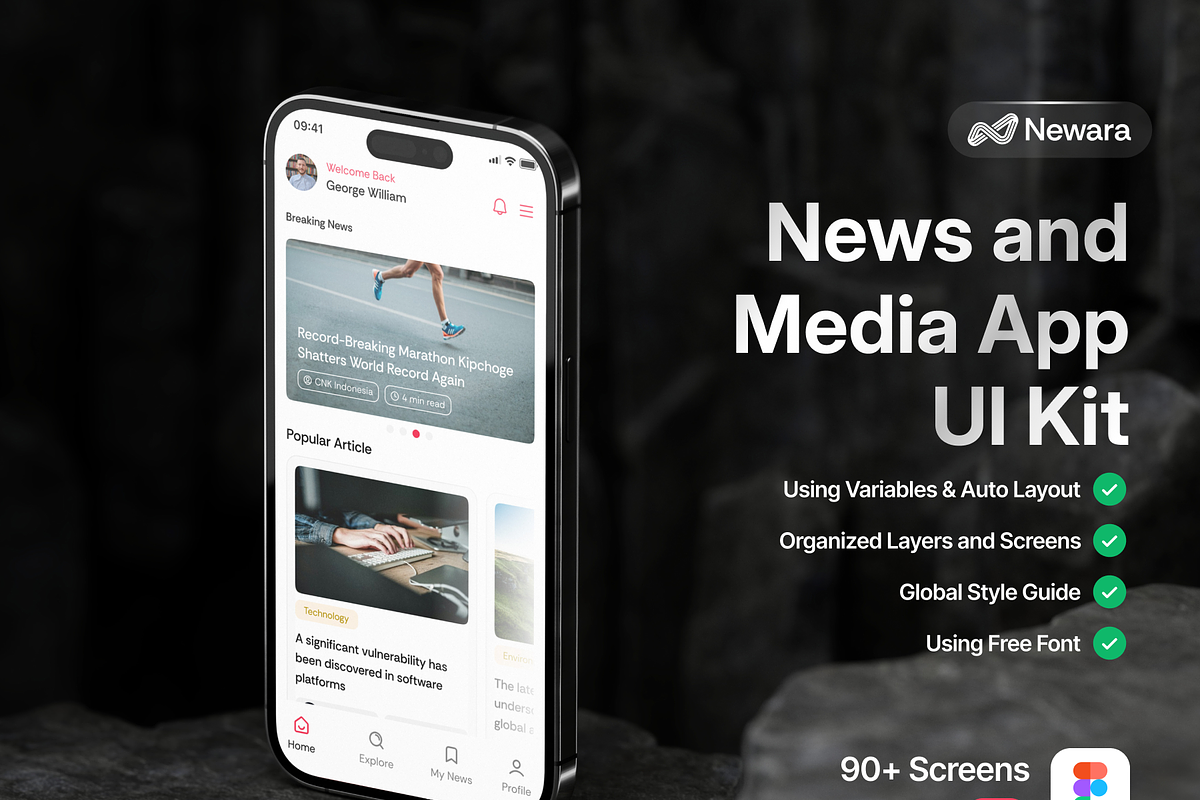 NexGen - News & Article App UI Kit