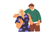 Awkward hugs, unwanted touch concept, a Person Illustration by Good Studio (Thumbnail 2 of 5)