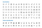 512 Thin Line Icons, an Outline Icon by Okodesign Market (Thumbnail 2 of 5)