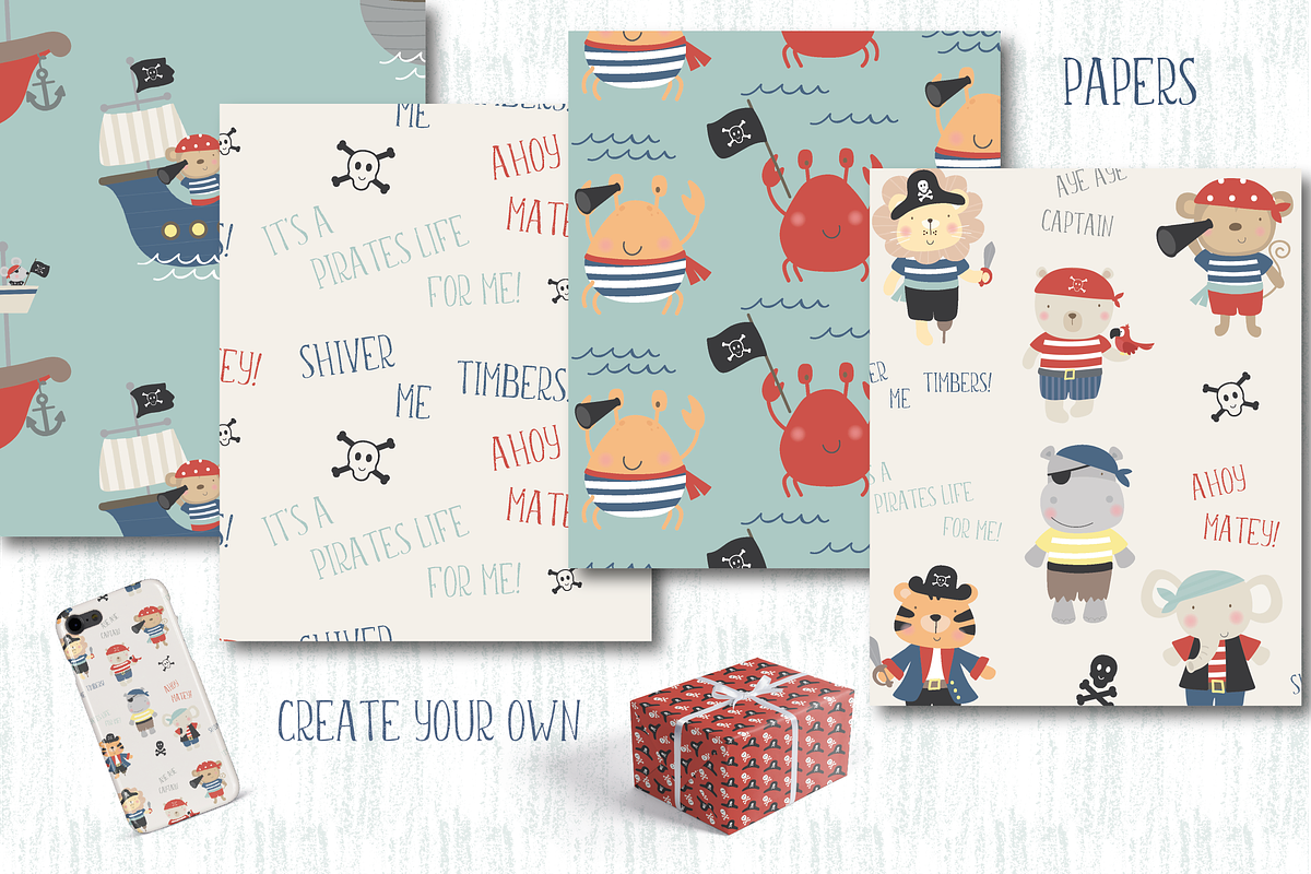 Pirates, an Animal Illustration by Poppymoondesign (Photo 5 of 5)