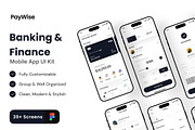 Paywise - Banking & Finance App kit, an App Template by Zee UI (Thumbnail 1 of 5)