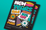 Black Green New Years Eve Flyer Set, a Flyer Template by graphicook (Thumbnail 2 of 3)