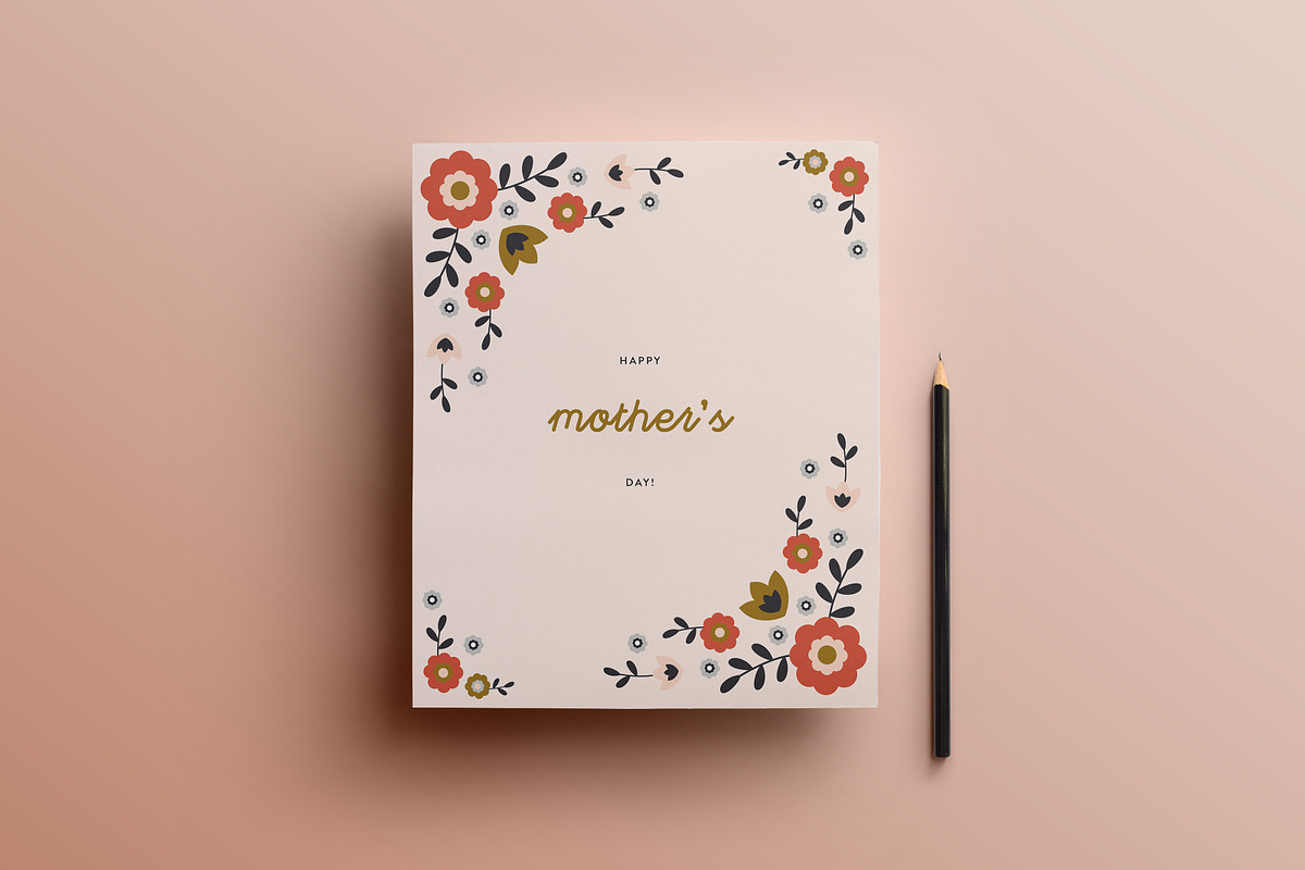 Mother's Day Card  |  Template, a Card Template by The Template Depot (Photo 1 of 4)