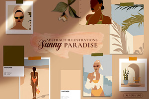 Sunny Paradise Illustrations