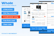Whale - Creative HTML5 Template, a Websites & App Template by bestwebsoft (Thumbnail 1 of 5)