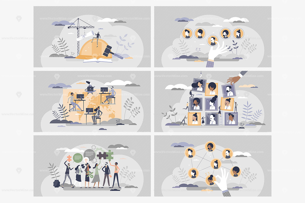 24 Human Resources V1 Concepts, a Person Illustration by VectorMine (Photo 3 of 9)
