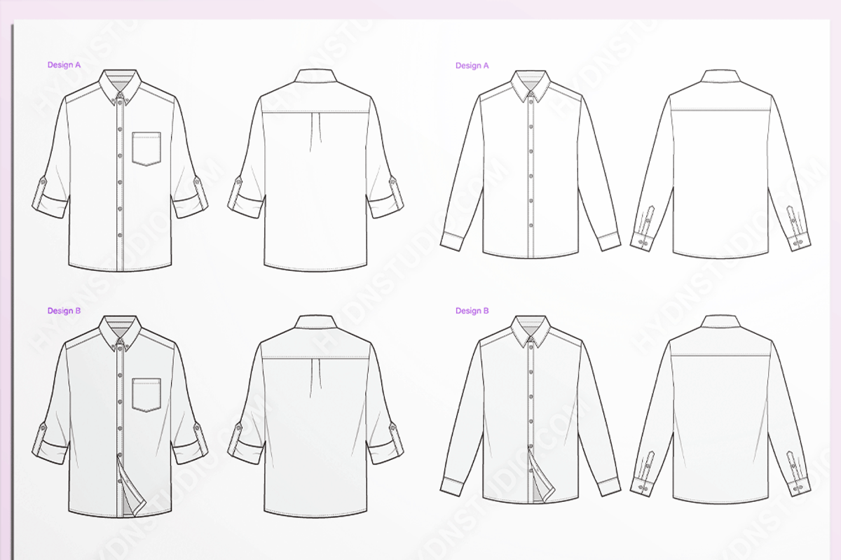 Vector Shirt Design Set, an Illustration by HYDNSTUDIO (Photo 4 of 9)