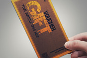 Multipurpose retro gift voucher, a Card Template by Tzochko (Thumbnail 4 of 5)