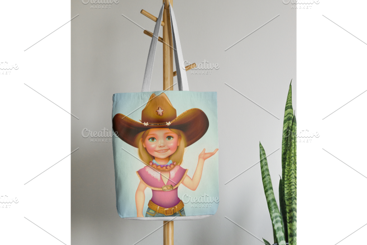 Cowgirl Character, Western, a Marketing Template by Boho Pixel Dust (Photo 4 of 8)