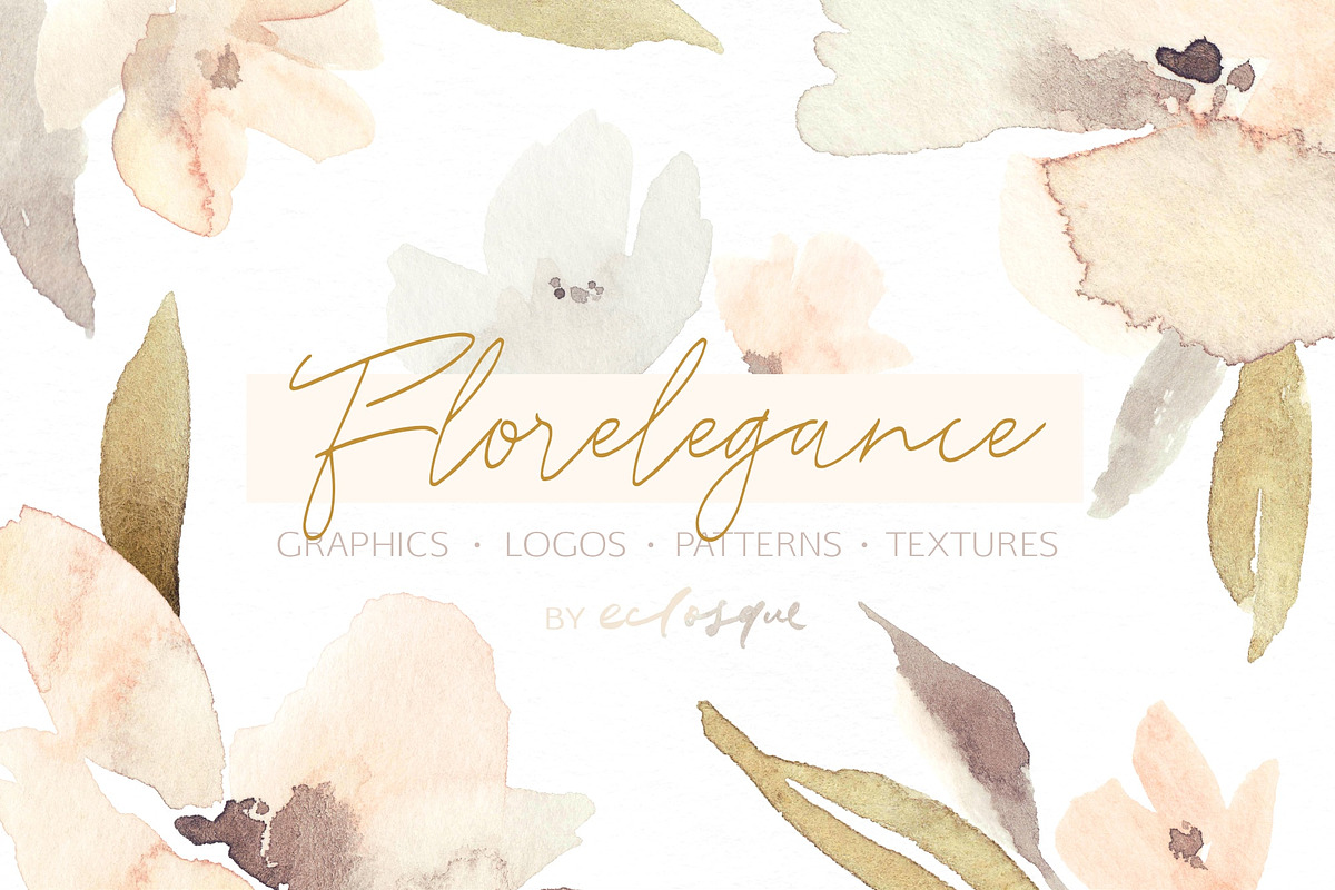 Florelegance Patterns Textures Logos, a Decorative Illustration by eclosque (Photo 1 of 16)