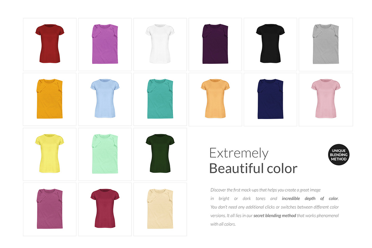 6x Women T-shirt Ghost Mock-ups Set, a Books & Magazine Mockup by Apparel_Mockups (Photo 11 of 22)