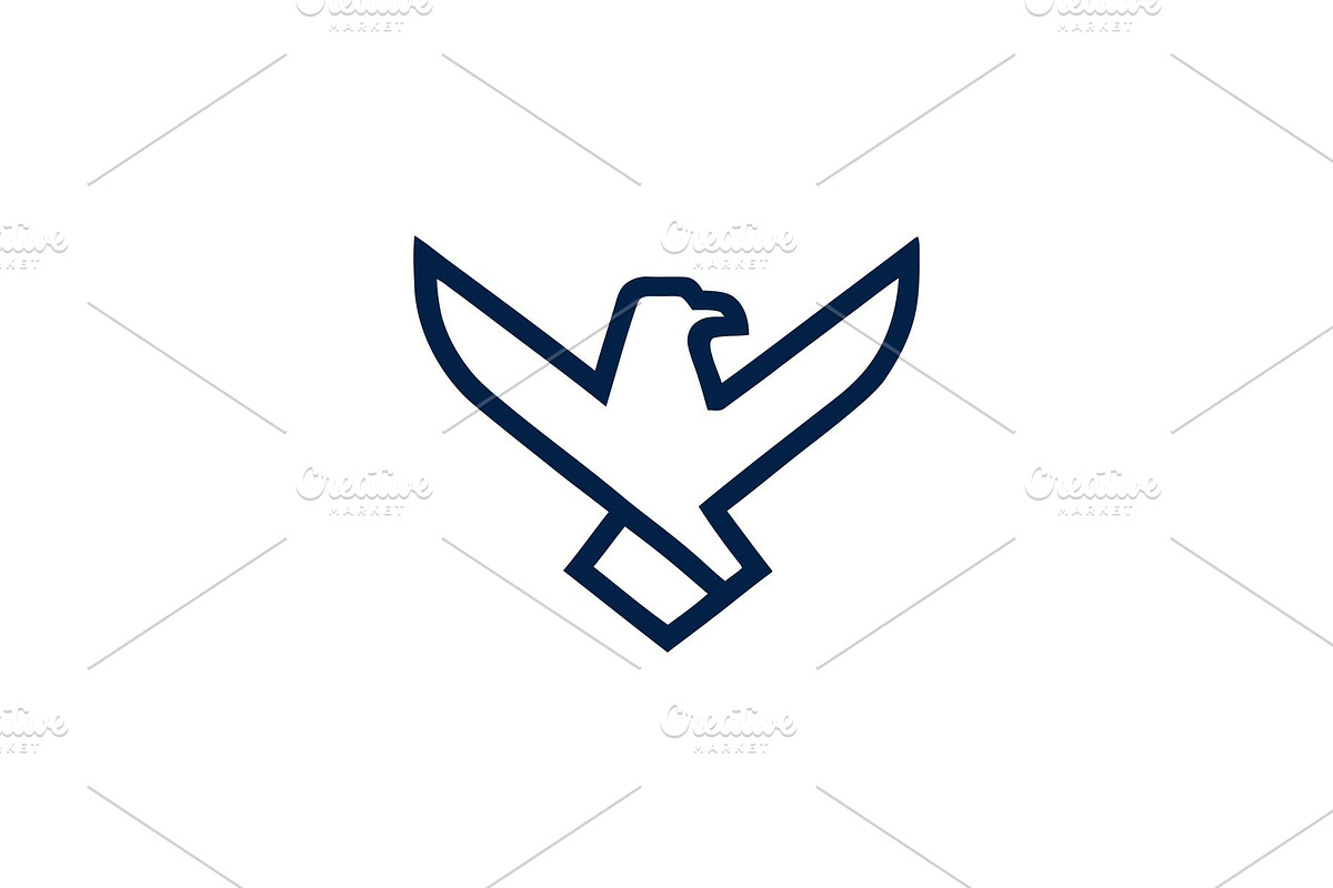 Vector eagle logo design graphic, a Branding & Logo Template by Vectorium Studio
