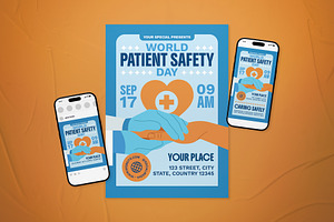 World Patient Safety Day Flyer Set, a Flyer Template by The Good Store