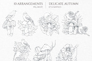 Delicate Autumn Collection, a Seasonal Illustration by GVGraphics (Thumbnail 5 of 15)