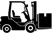 Forklift truck silhouette, a Transportation Illustration by abu67222 (Thumbnail 5 of 13)